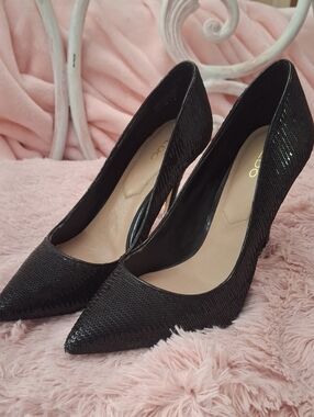ALDO Black Sequin Pointed-Toe Women's Stilettos